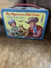 1950'S ROY ROGERS AND DALE EVANS DOUBLE R BAR RANCH LUNCH BOX
