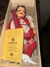Vintage Hazelle  s Talking Marionette Puppet Plastic Head/Hands/Shoes w/ Box