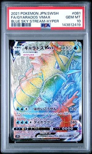 2021 #081 FULL ART/GYARADOS VMAX-HYPER PSA 10
