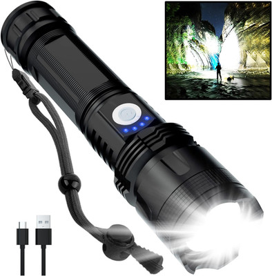Rechargeable Flashlights High Lumens, 90000 Lumens Super Bright LED Flash Light,