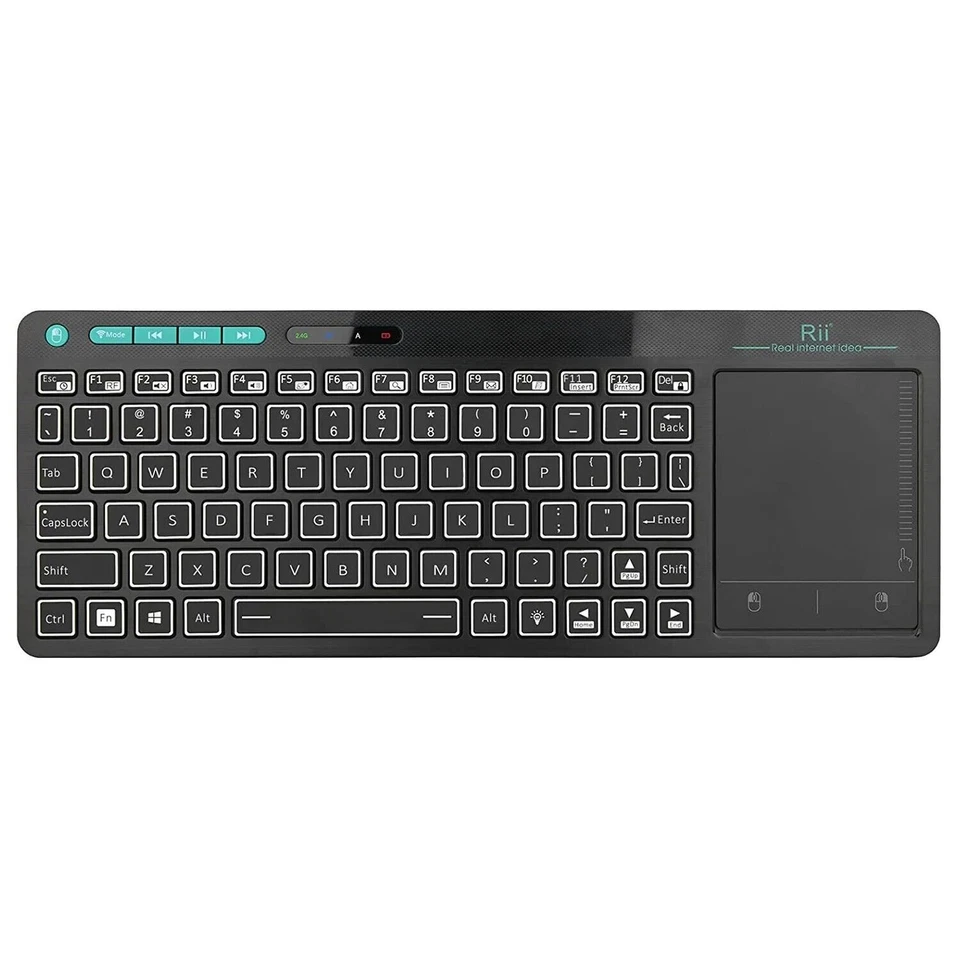 Mini Wireless Keyboard With Mouse Touchpad And RGB Backlit Small RechargeableNEW - Image 2 of 4