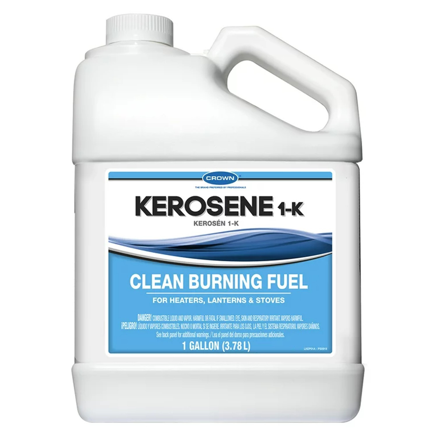 Crown K1 Clear Pure Petroleum Based Kerosene Case of Four 1 Gallon Jugs