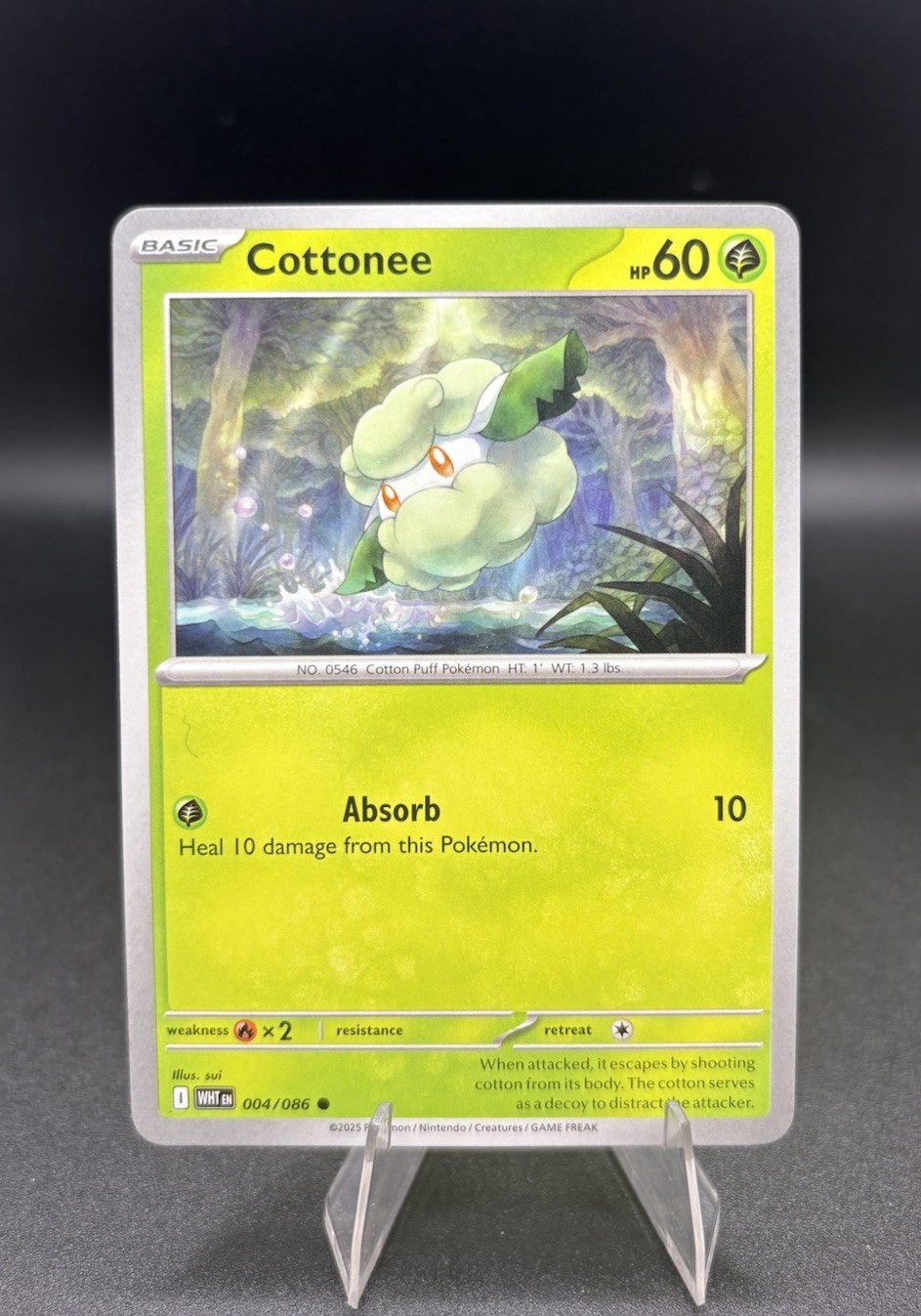 Cottonee 004/086 Pokémon TCG SV: White Flare Near Mint or Better