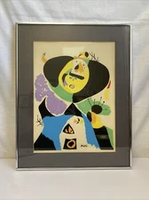 Joan Miro Portrait #1 Lithograph Print Framed