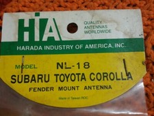 NOS VINTAGE Harada Toyota Corolla Subrau Manual Radio Antenna Base Mount #NL-18