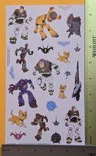 Disney Pixar Lightyear Sticker Single Sheet Large Size ( 5x8.75")