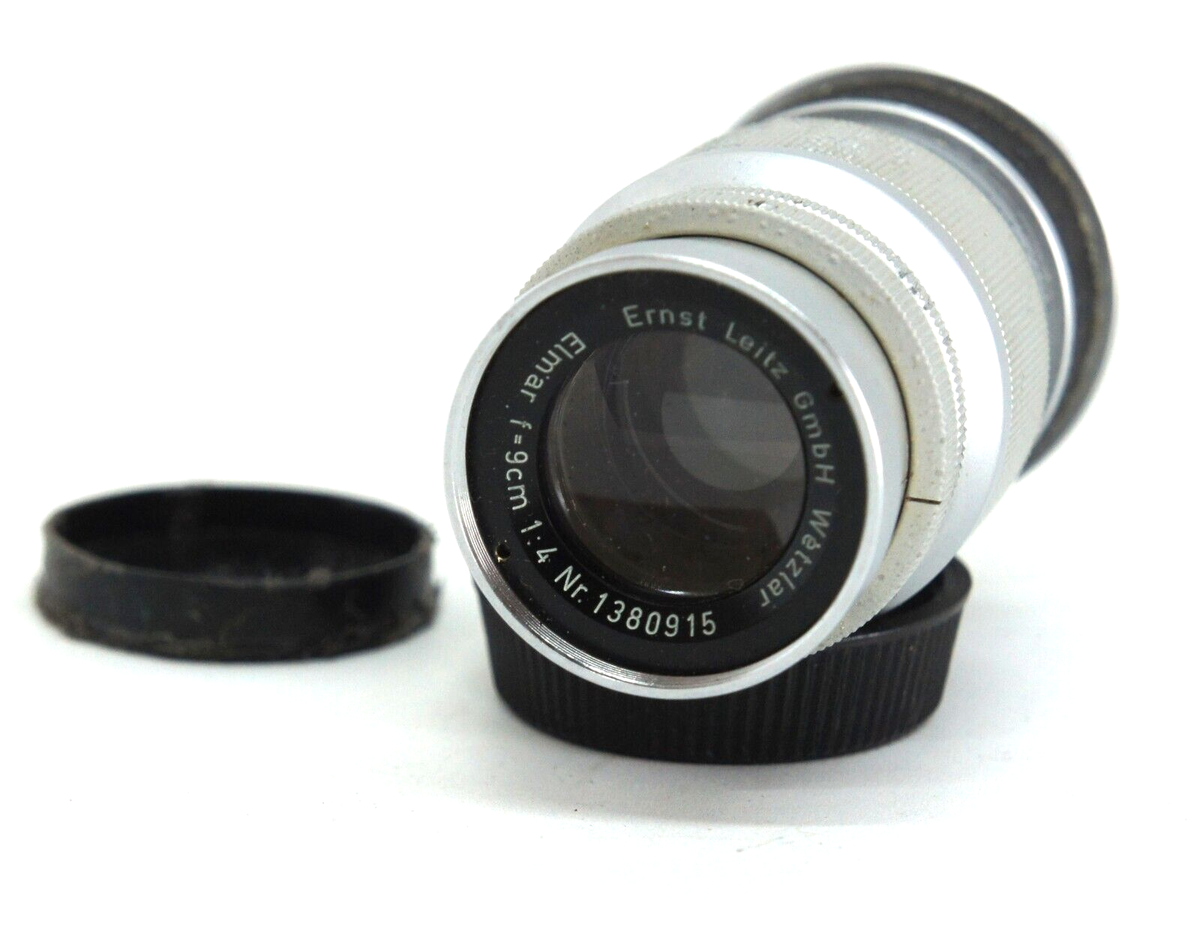 Nice Ernst Leitz Leica 9 cm F4 Elmar Silver version LTM M39 Lens  