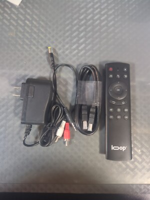 LOOP.TV  Remote, A/V Cable, HDMI Cable And Power Adapter Only *No Player* #37