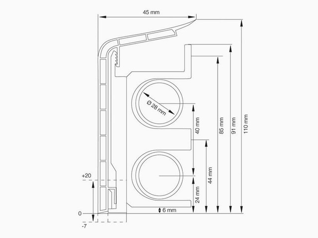 Primo Rohrverkleidung Au/ßenecke Cleverer /Übergang zwischen Ihren Fussleisten Inhalt 1 St/ück passend zu Heizrohrverkleidung wei/ß 110mm Kunststoff Au/ßenecken wei/ß