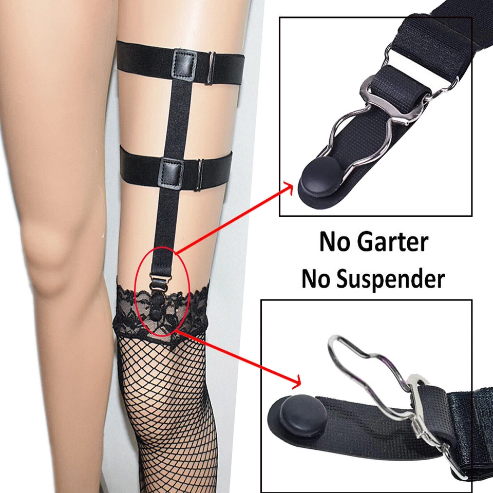 10pcs Metall Strumpfhalter Strumpfband Clips+Haken für Strumpf Lingerie Verkauft - Bild 3 von 3