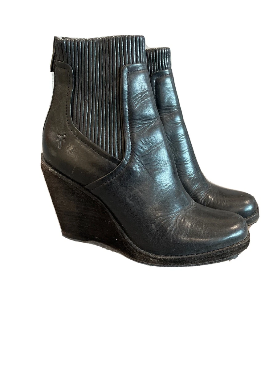 Frye wedge booties sale