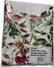 Vintage Collections etc Womens Medium Floral Flowers Sequin Blouse Shirt NEW