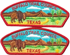 Buffalo Trail Council TX Set of 2 CSPs Red Bdr (AR3614)