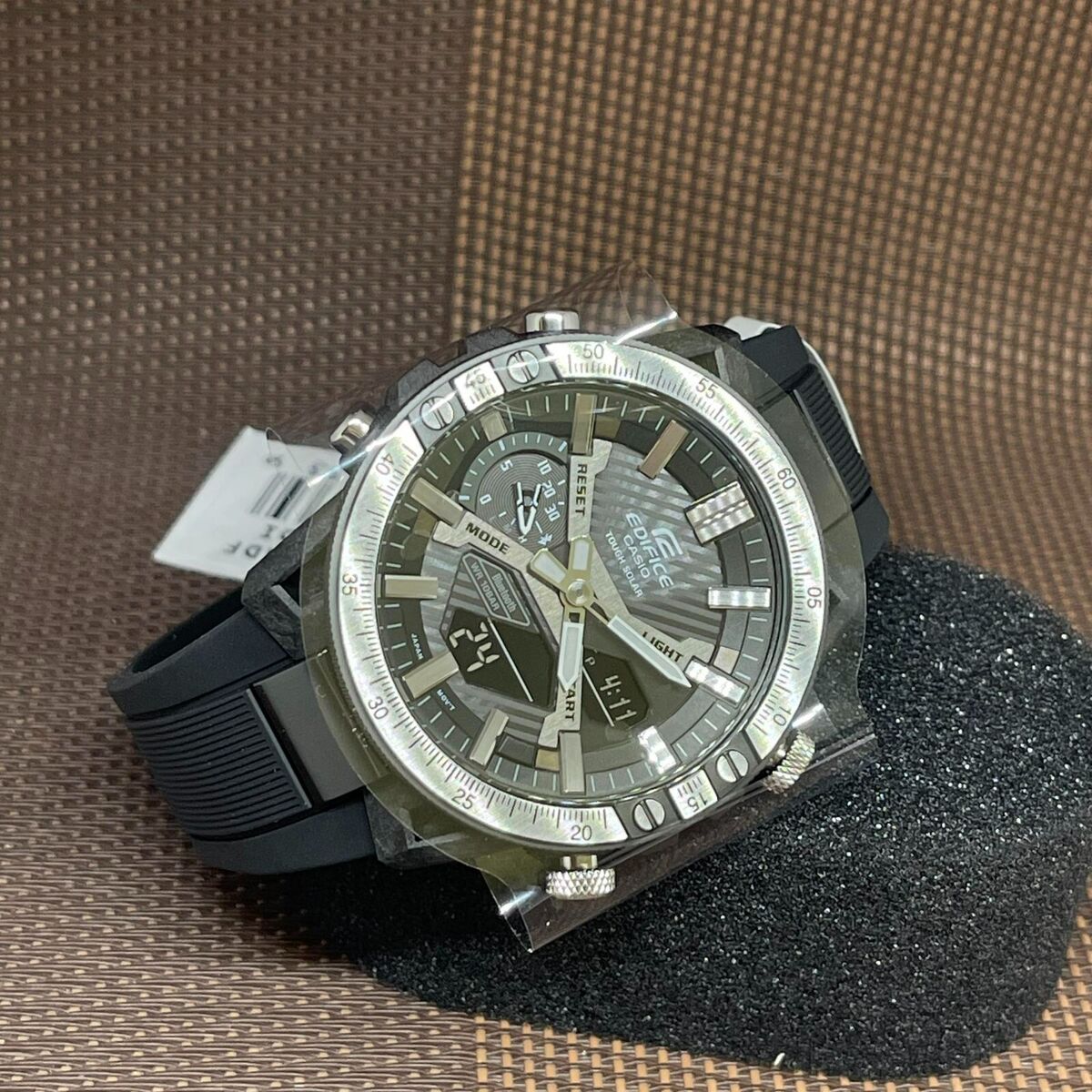Casio Edifice ECB-2000TP-1A Sospensione Black Analog Resin Casio Edifice ECB-2000TP-1A Sospensione Black Analog Resin