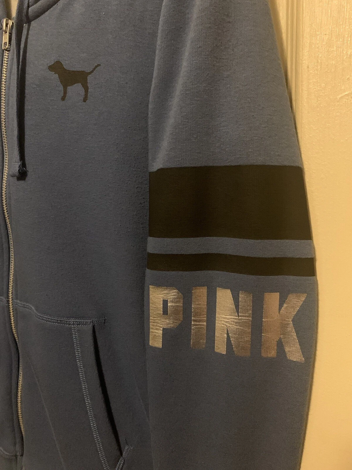 UNDERCOVER Felpa con cappuccio donna rosa Victoria's Secret con cerniera. Taglia media