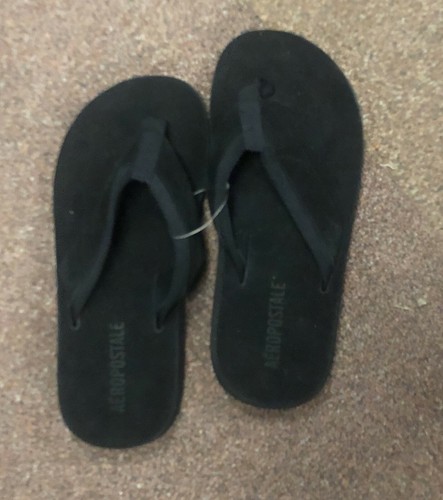 NWT AEROPOSTALE SUEDE LEATHER BLACK 