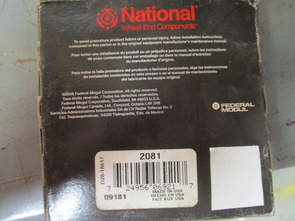 National Wheel End Components 2081 Seal - Image 3 of 3