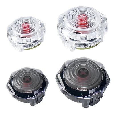 Crystal Buckle Buttons Low Profile Button Caps Durable for HITBOX Arcade Stick Q