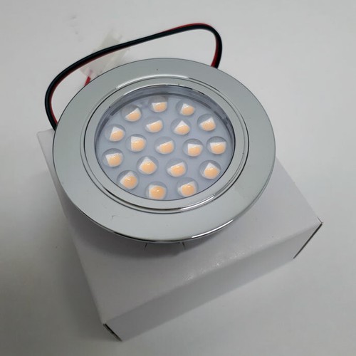 2 X 12V CAMPERVAN LED SPOTLIGHTS CHROME FINISH eBay