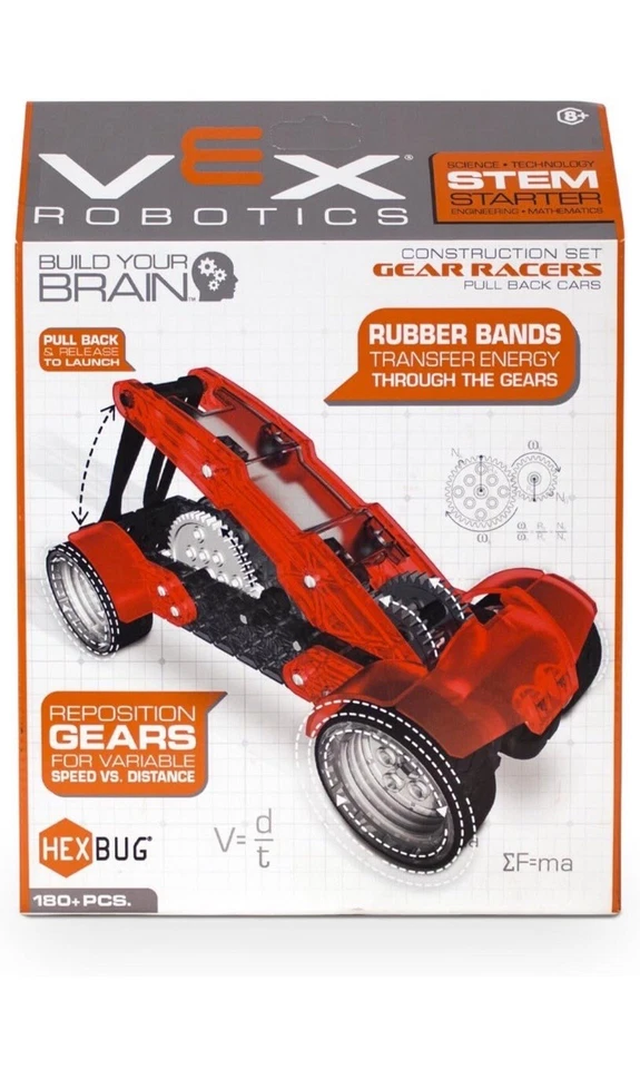 Hover to zoom SOLD VEX Robotics Gear Racer Pull Back Car by HEXBUG Stem Starter - Image 2 of 4
