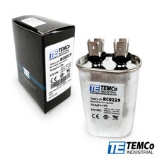 TEMCo 10 uf/MFD 370 VAC volts Oval Run Capacitor 50/60 Hz -Lot-1