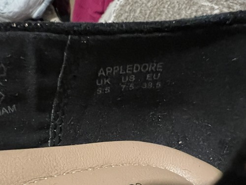 Hotter Appledore Comfort Concept Shoes UK 5.5 Black Suede Copper Lace Look VGC - Picture 10 of 12