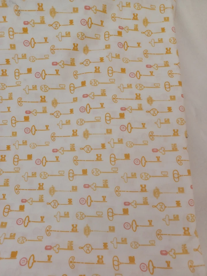 Llaves Ritchie QUERIDAS STELLA Rae de 1 yarda, blancas/doradas/rosa, SRB833, para acolchado, costura Foto 3 de 3