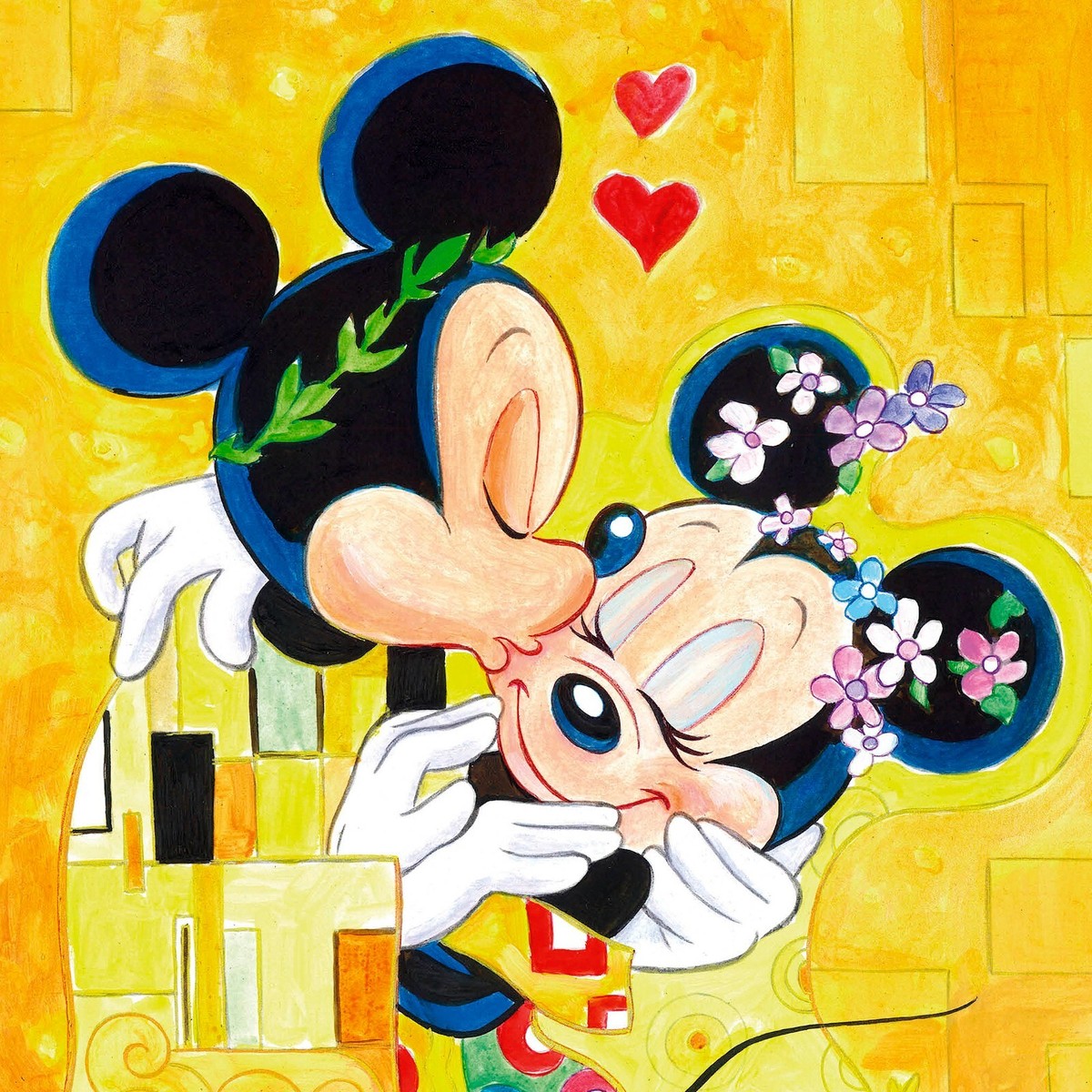 Mickey & Minnie Inspired By Gustav Klimt - Tony Fernandez