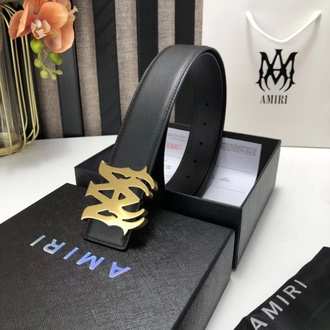 Amiri men's black belt with MA logo gold and metal buckle | eBay Amiri men's black belt with MA logo gold and metal buckle | eBay