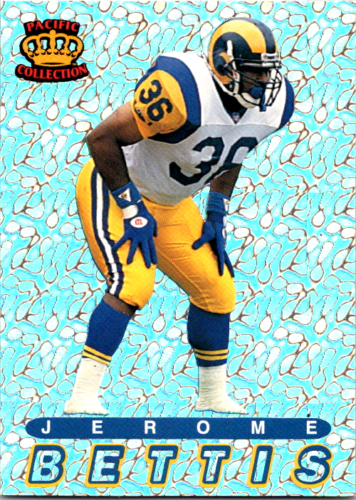 1994 Pacific Jerome Bettis Pacific Crown Collection Card #8 Steelers Rams 136 - Foto 1 di 2