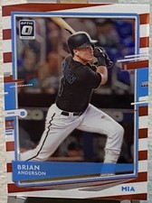 2020 Donruss Optic Choice Freedom Prizm #164 Brian Anderson Miami Ser# 02/45