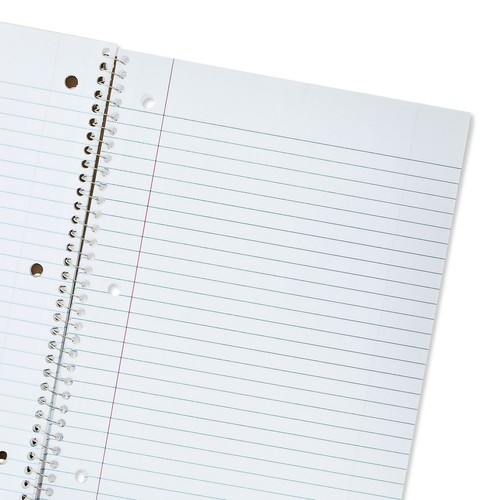 Pen + Gear Spiral Notebook Wide Ruled 1 Subject 10.5" x 8" 70 Pages Red - Picture 4 of 4