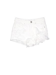 forever 21 white denim shorts