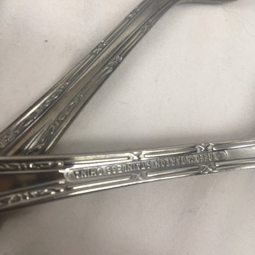 Reed & Barton Marie Antoinette Stainless Flatware 53 Piece Fork Spoons Knives - Picture 5 of 17