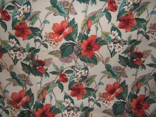 P/Kaufman, Hibiscus, Tropical Floral, BTY, Ccolor Multi