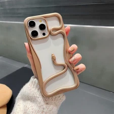 3D Luxury Hollow Snake Cool Phone Case Cover For iPhone 11/12/13/14/15/16Pro Max