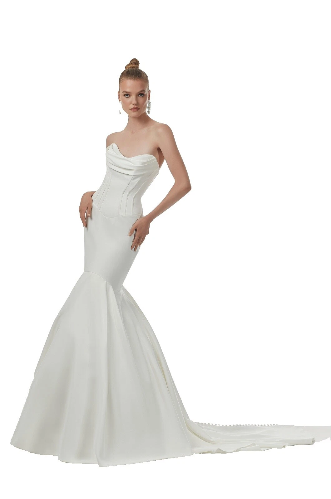 Mermaid & Trumpet Wedding Dresses Strapless 4 Women's Size