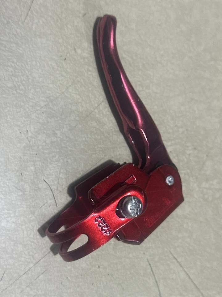 Alavanca de freio vintage MX vermelha OG Old School BMX 70s 80s Race 22.2 - Imagem 2 de 3