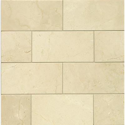Crema Marfil Polished Marble 6'' x 12'' - 10 Sq/Ft -20 Pcs total