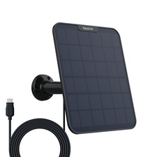 6W Solar Panel Black Waterproof Adjustable Mount for Wireless Battery Cameras