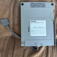 Toshiba FDD Attachment Case External Floppy Drive Case Adapter Vintage Japan