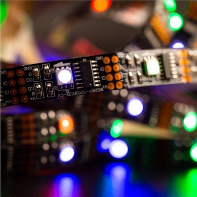 WS2811 RGB IC LED Strip Flexible Dream Colour Addressable Chasing Effect 5m
