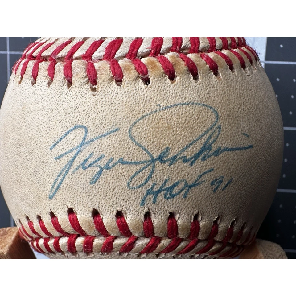 Fergie Jenkins Signed Rawlings Official AL Baseball HOF 91 Original Box MLB Gift - Image 3 of 4