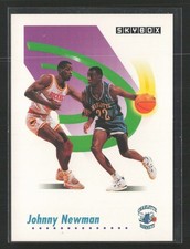 Johnny Newman Charlotte Hornets 1991 SkyBox #31 NBA Basketball Card