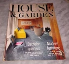 HOUSE AND GARDEN February 1965 Interior Design 1960s VINTAGE Style Architecture