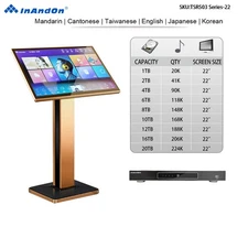 TSR503 Series 22" MIC INANDON Karaoke Player  Machine  Stytle 22" Touch Screen
