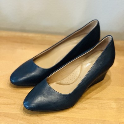 Aerosoles Women's Shoes Navy Blue Inner circle Heels Pumps Size 8.5 M