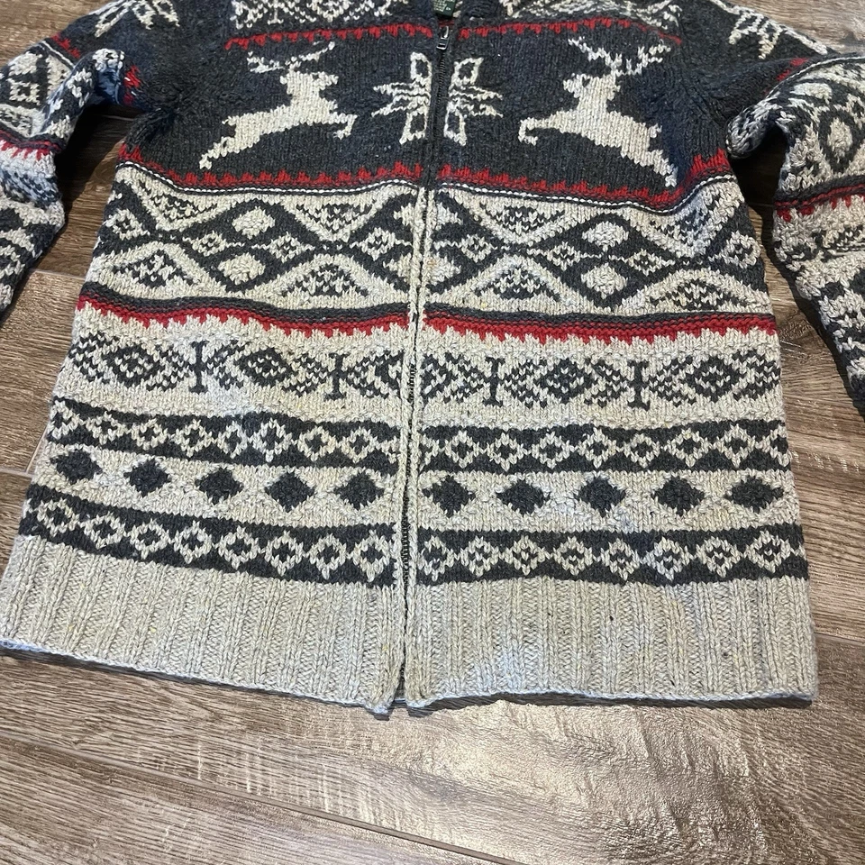 Suéter de Colección Ralph Lauren Tejido a Mano Pequeño Exclusivo Lana de Cordero Con Capucha Foto 3 de 4