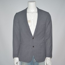Mint J CREW Ludlow 100 Wool Gray Two Button Blazer Sport Coat Sz 38R