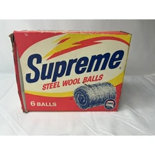 Vintage Supreme Steel Wool Balls (Only 5) Collectible Quality Purex USA 70s Prop